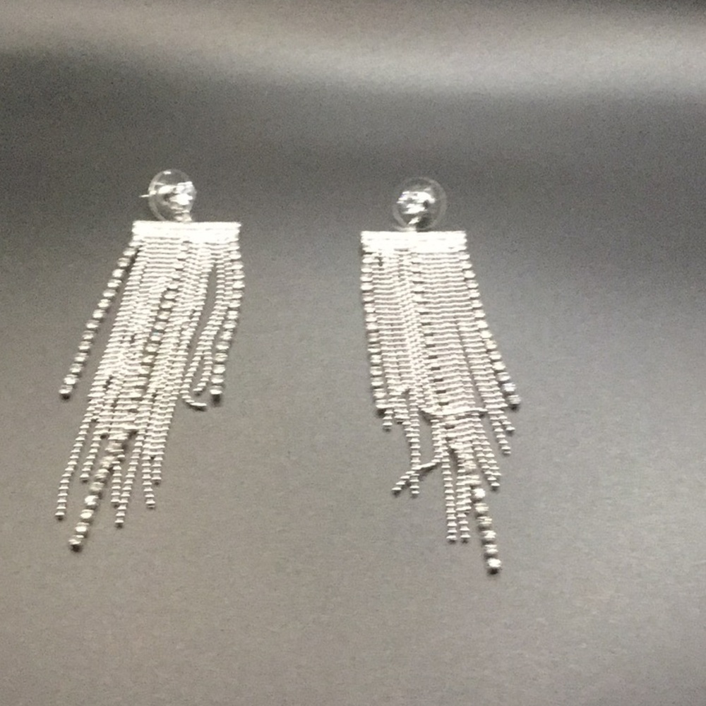 Chandelier Rhinestone Earrings - Picture 3 of 3